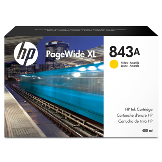 Picture of HP 843A 400 ml Pagewide Yellow Ink Cartridge
