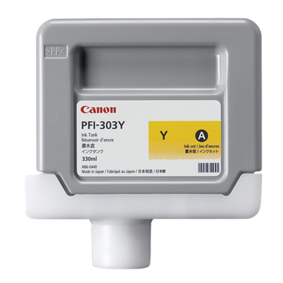 Picture of Canon PFI-303Y Yellow Ink Tank (330 ml)