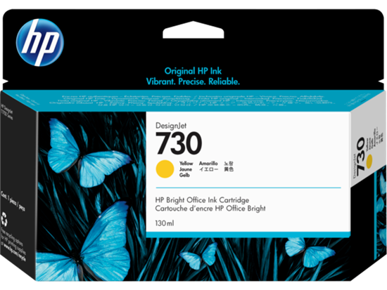Picture of HP 730 130-ml Yellow DesignJet Ink Cartridge