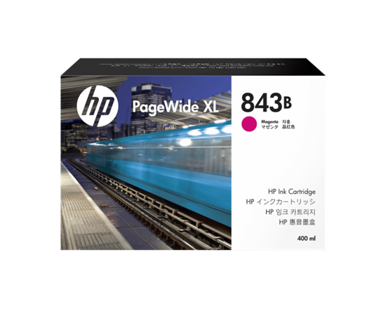 Picture of HP 843B 400-ml Magenta PageWide XL Ink Cartridge