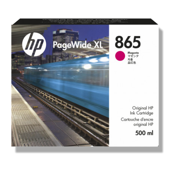 Picture of HP 865 500-ml Magenta PageWide XL Ink Cartridge