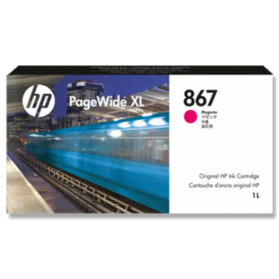 Picture of HP 867 1-liter Magenta PageWide XL Ink Cartridge