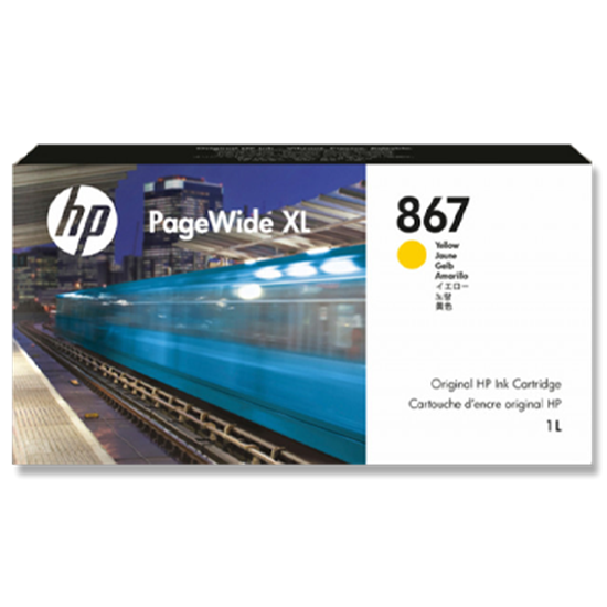 Picture of HP 867 1-liter Yellow PageWide XL Ink Cartridge