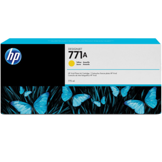 Picture of HP 771A Yellow Standard Yield Ink Cartridge (B6Y18A)
