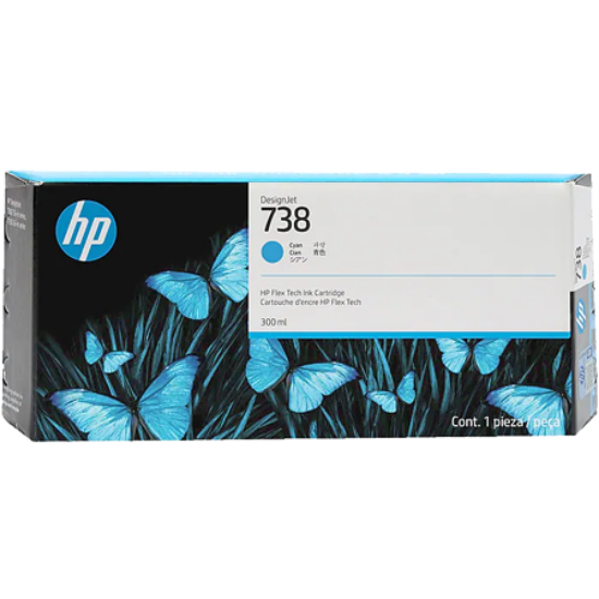 Picture of HP 738M 300-ml Cyan DesignJet Ink Cartridge