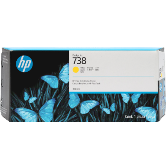 Picture of HP 738M 300-ml Yellow DesignJet Ink Cartridge