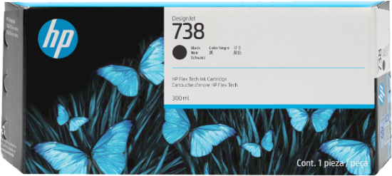 Picture of HP 738 Black Standard Yield Ink Cartridge
